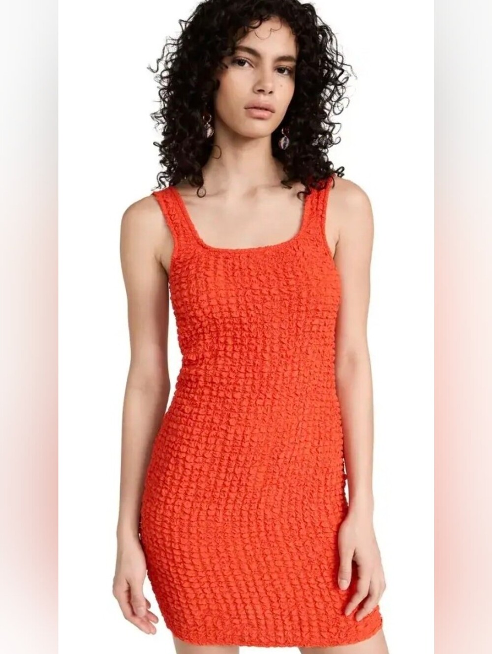 Rails Julie Cherry Smocked Dress Sz L